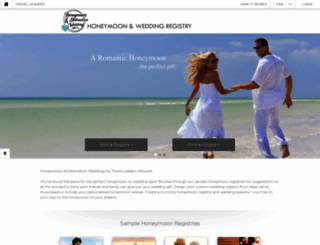 travelleaders.honeymoonwishes.com screenshot