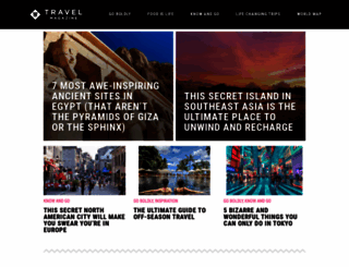 travelmagazine.com screenshot
