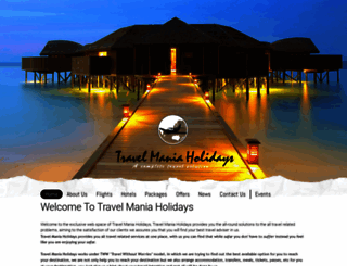 travelmaniaholidays.com screenshot