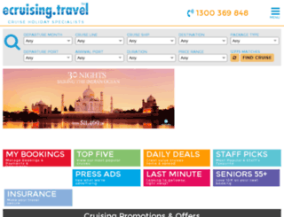 travelocity-india.cruiseagents.travel screenshot