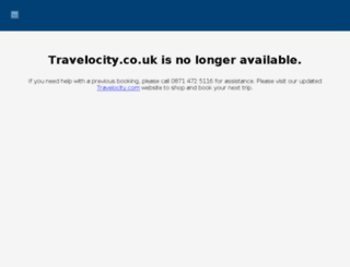 travelocity.co.uk screenshot