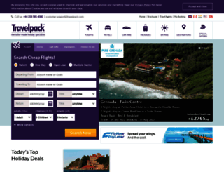 travelpack.co.uk screenshot