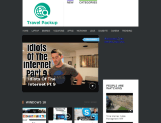 travelpackup.com screenshot