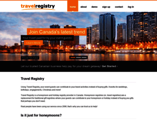 travelregistry.ca screenshot