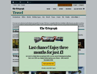 travelshop.telegraph.co.uk screenshot