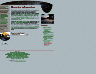 traveltomuskoka.com screenshot