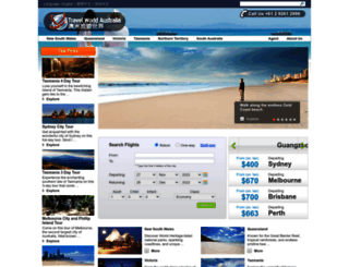 travelworldaust.com.au screenshot