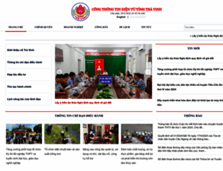 travinh.gov.vn screenshot