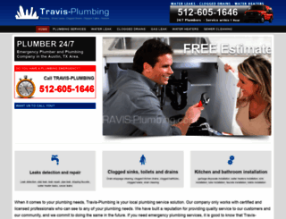 travis-plumbing.com screenshot