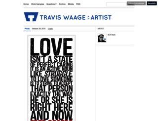 traviswaage.com screenshot