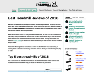 treadmillpros.com screenshot