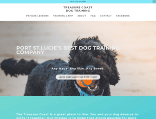 treasurecoastdogtraining.com screenshot