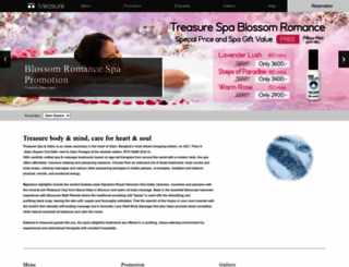 treasurespa.com screenshot