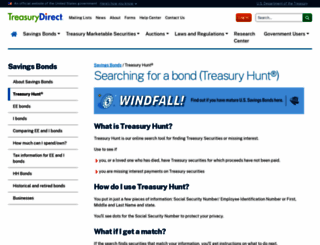 treasuryhunt.gov screenshot