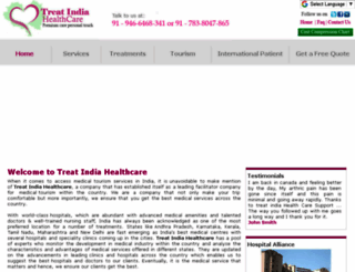 treatindiahealthcare.com screenshot