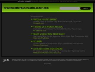treatmentforpancreaticcancer.com screenshot