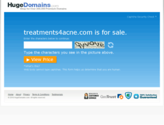 treatments4acne.com screenshot