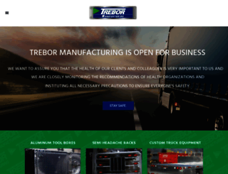 trebormanufacturing.com screenshot