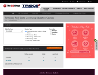 trecs.theceshop.com screenshot