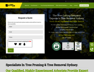 treecutting.com.au screenshot