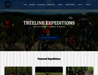 treeline-expeditions.com screenshot