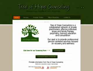 treeofhopecounselingrochester.com screenshot