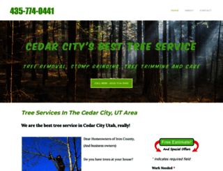 treeservicecedarcity.com screenshot