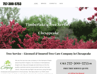 treeservicechesapeake.com screenshot