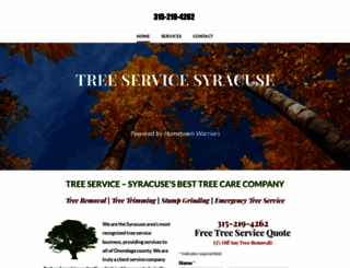 treeservicesyracuse.com screenshot
