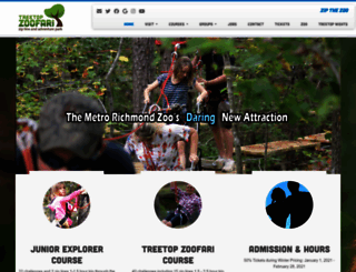 treetopzoofari.com screenshot