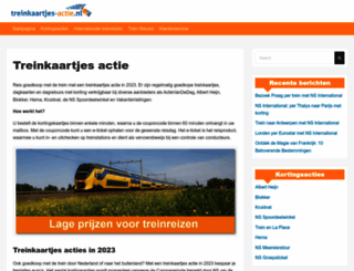 treinkaartjes-actie.nl screenshot