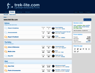 trek-lite.com screenshot