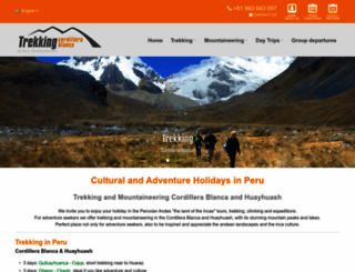 trekkingcordillerablanca.com screenshot