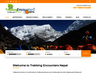 trekkingencounters.com screenshot