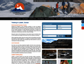 trekkingladakhzanskar.com screenshot
