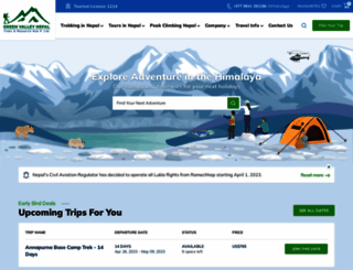trekkingtoursnepal.com screenshot