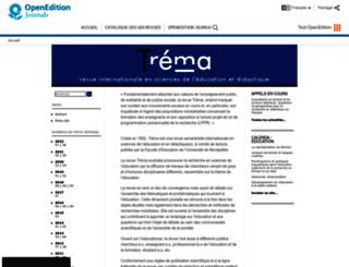 trema.revues.org screenshot