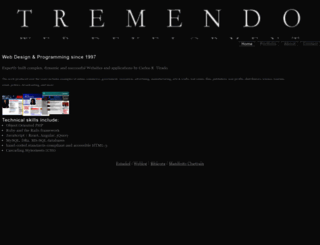 tremendo.com screenshot