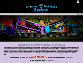 tremmel-andersontrucking.com screenshot