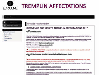 tremplin-affectations.org screenshot