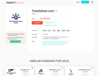 trendyfeed.com screenshot