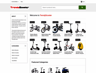 trendyscooter.ecrater.com screenshot