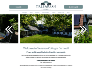 tresarran-cottages-cornwall.co.uk screenshot