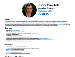 trevorcampbell.me screenshot