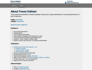 trevoreckhart.com screenshot