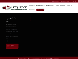 treysinerinsurance.com screenshot
