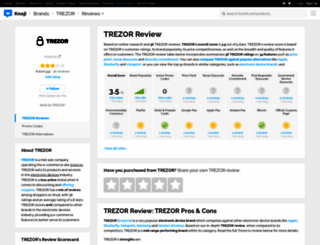 trezor.knoji.com screenshot