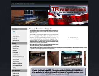 trfabrications.co.uk screenshot