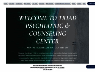 triadpsychiatricandcounseling.com screenshot