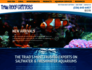 triadreefcritters.com screenshot